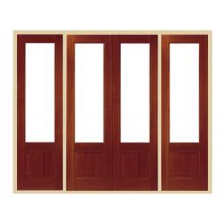 Chiswick External Hardwood French Doors with Sidelights